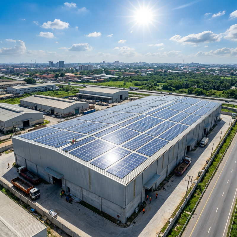 Commercial Solar Panel Installation for Industrial Warehouse Nigeria